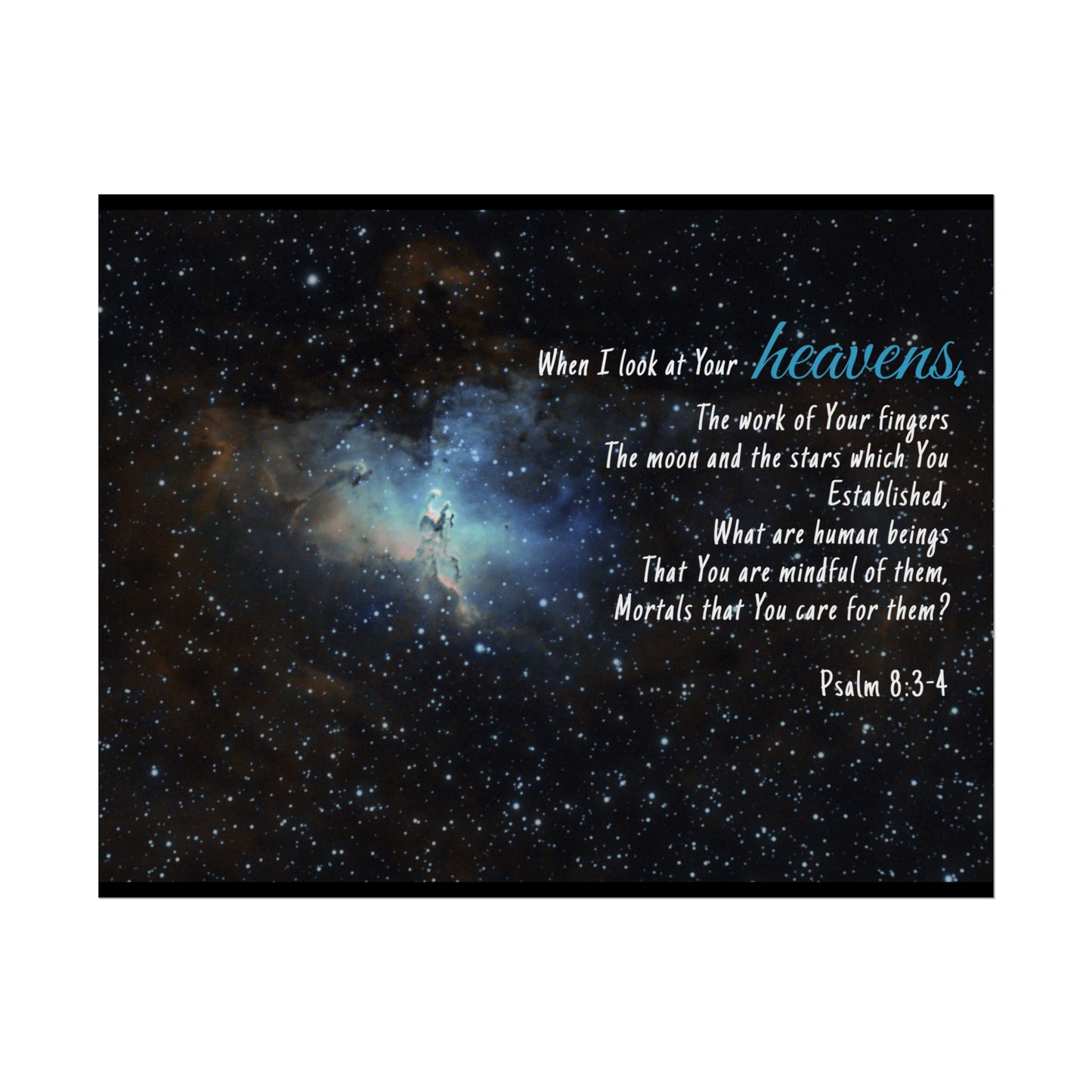 Eagle Nebula Rolled Poster | Celestial Wall Art