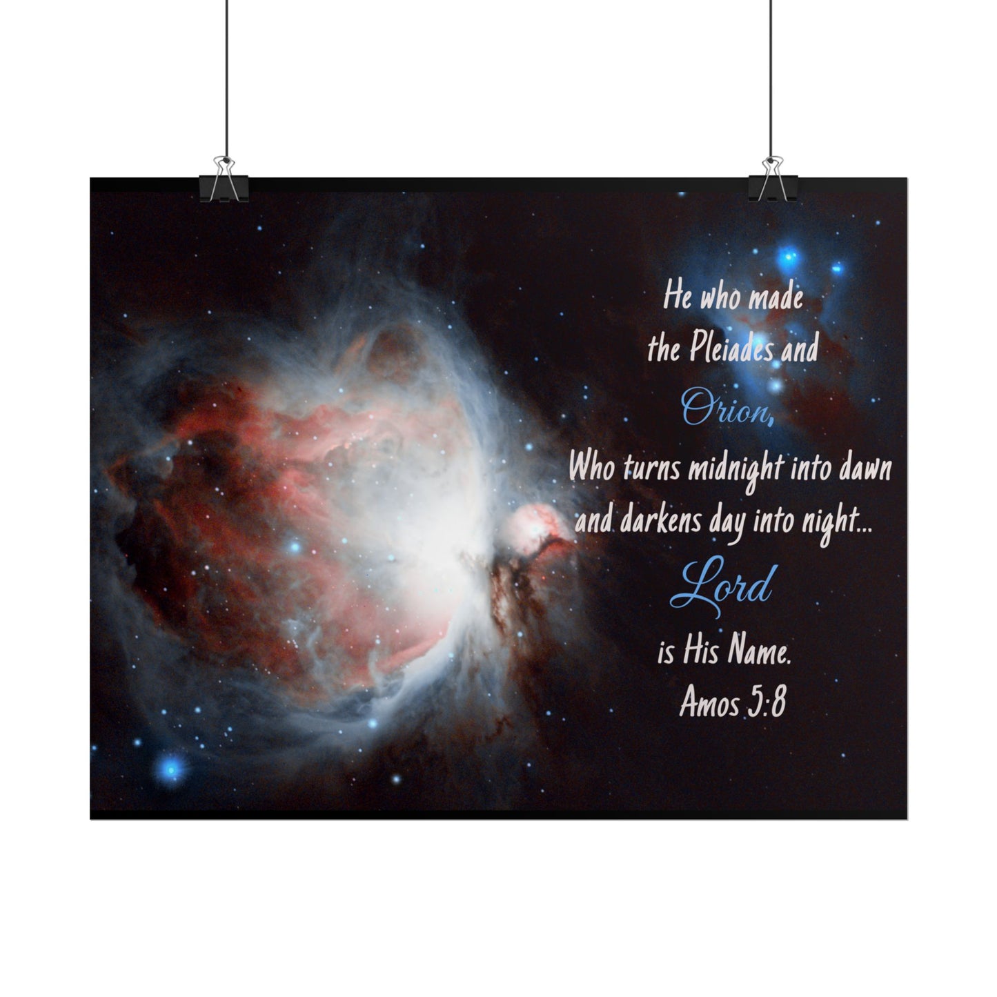 Orion Nebula Rolled Poster | Celestial Wall Art