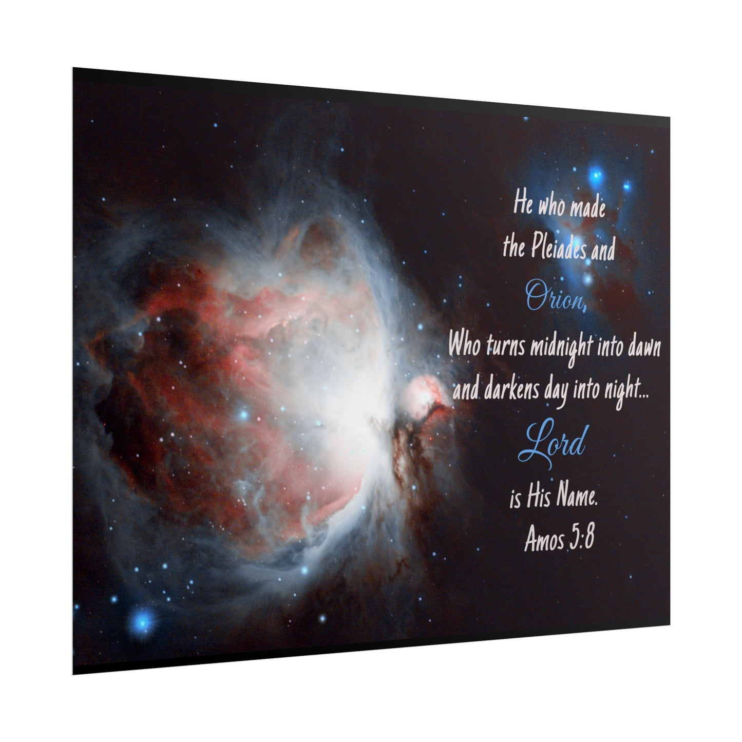 Orion Nebula Rolled Poster | Celestial Wall Art