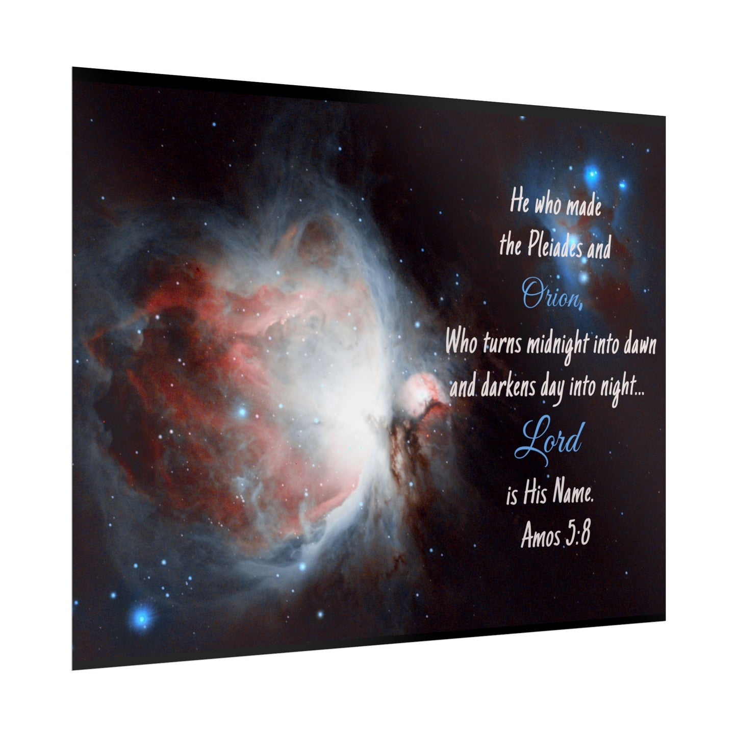 Orion Nebula Rolled Poster | Celestial Wall Art