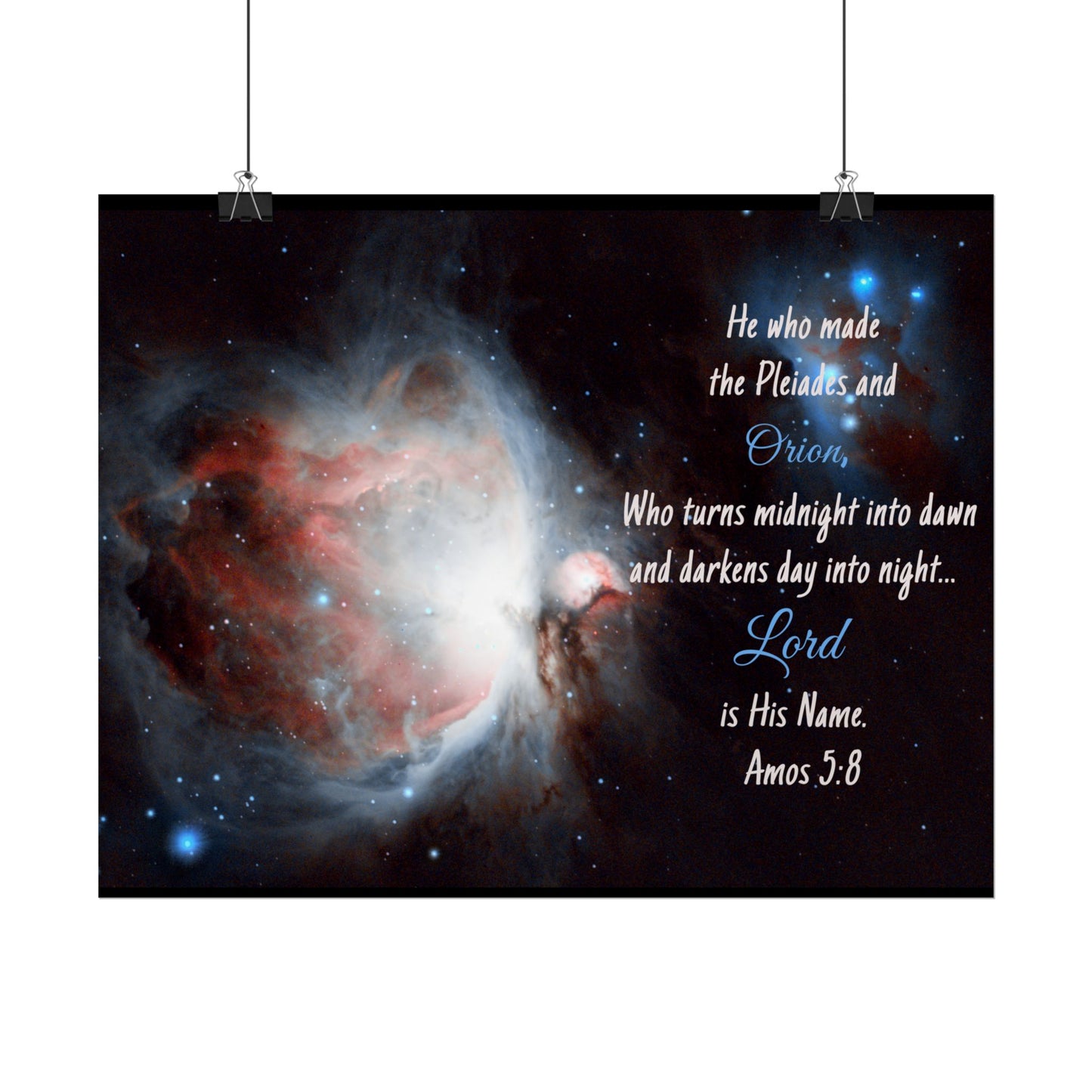 Orion Nebula Rolled Poster | Celestial Wall Art